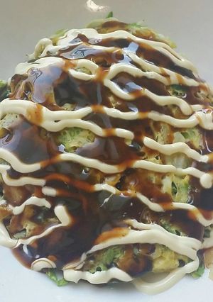 ダイエット♪レンジでお好み焼き風w-レシピのメイン写真