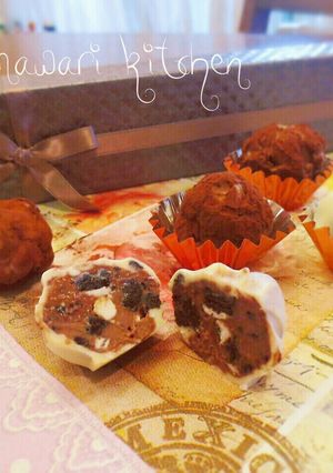 バレンタイン♥オレオチョコチーズトリュフ-レシピのメイン写真