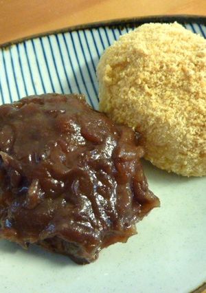 簡単♪おはぎ　つぶあん＆きなこ味-レシピのメイン写真