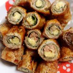 A picture of お弁当に☆塩麹で豚肉の大葉チーズ巻き.