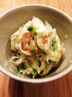 大根とゆで鶏の梅和えサラダ-レシピのメイン写真