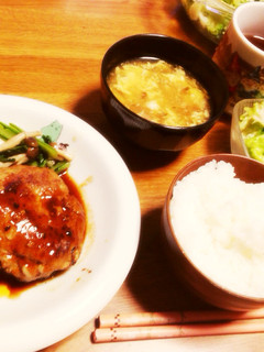 ハンバーグディナー-レシピのメイン写真