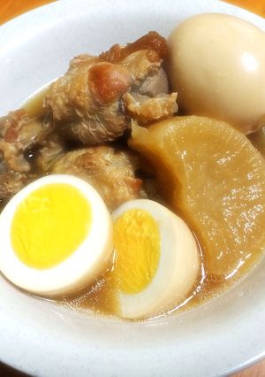 圧力鍋で手羽元と大根のさっぱり煮込み-レシピのメイン写真