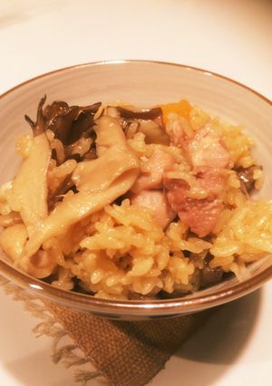 ☆鶏肉と舞茸のホカホカ炊き込み御飯☆-レシピのメイン写真