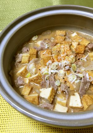 こってり旨い♪厚揚げと大根の生姜味噌鍋-レシピのメイン写真