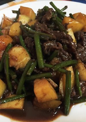 ガッツリご飯！牛肉のスタミナ炒め✡.°-レシピのメイン写真