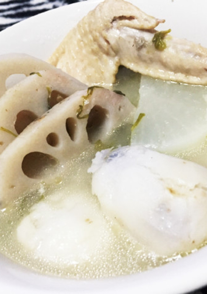 さっぱりおつまみ♪手羽先と根菜の煮物-レシピのメイン写真