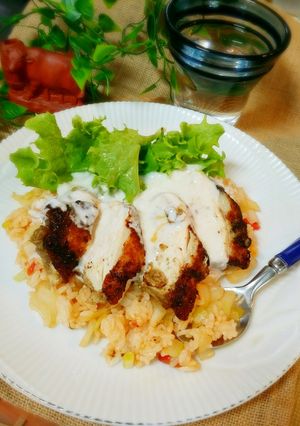 ココナッツオイル♪エスニックチキンライス-レシピのメイン写真