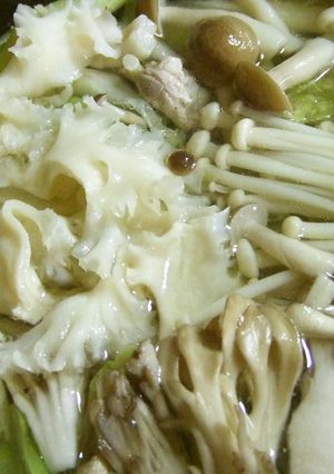 豚バラ肉の白菜・きのこ鍋-レシピのメイン写真