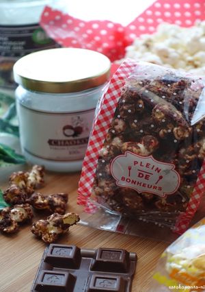 ココナッツオイルの簡単チョコポップコーン-レシピのメイン写真