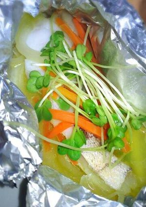 ずぼらな白身魚のホイル焼き♥-レシピのメイン写真