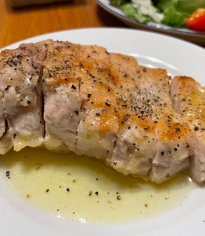 鶏むね肉バターステーキ！-レシピのメイン写真