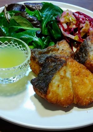 青梅塩麹漬け 鱈の唐揚げ 米粉でカラッと-レシピのメイン写真