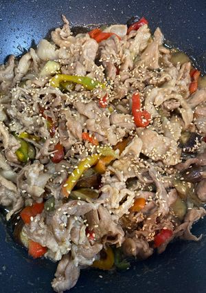 子供も食べる！豚と夏野菜オイスター炒め-レシピのメイン写真