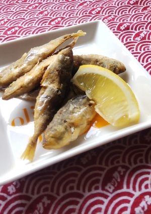 小アジの丸ごと唐揚げ♪-レシピのメイン写真