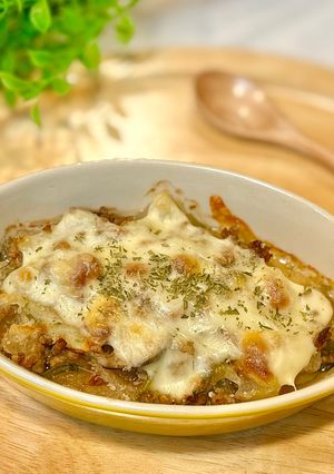 秋の夕飯副菜に。冬瓜とひき肉のとろ〜りチーズ焼-レシピのメイン写真