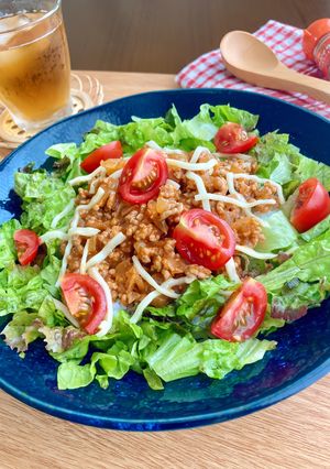 カレー粉なし！味噌でコクうまタコライス-レシピのメイン写真