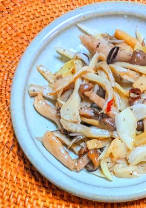 きのこのペペロンチーノ風炒め-レシピのメイン写真