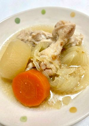圧力鍋で簡単！手羽元と大根の塩麹煮-レシピのメイン写真