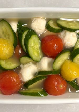 野菜とモッツァレラの白だし漬け-レシピのメイン写真