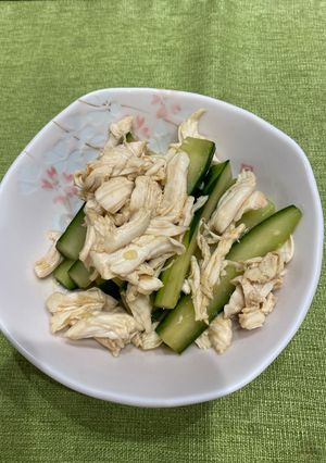 ごま油香る⭐︎きゅうりとささみの和え物-レシピのメイン写真