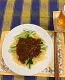 胡瓜だけで簡単ジャージャー麺