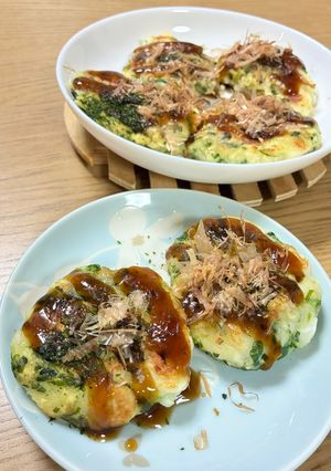 はんぺんとエビとネギのミニお好み焼き-レシピのメイン写真