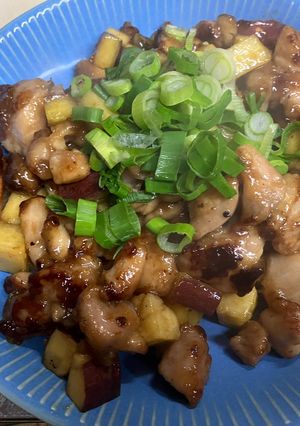 鶏肉とさつまいもの甘辛炒め-レシピのメイン写真