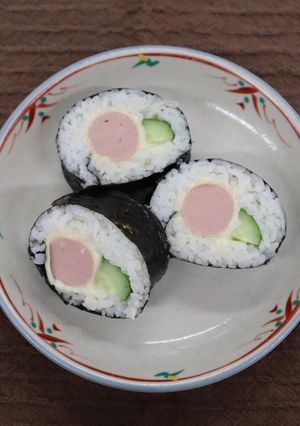 きゅうりの切干大根入りごはんのり巻き-レシピのメイン写真