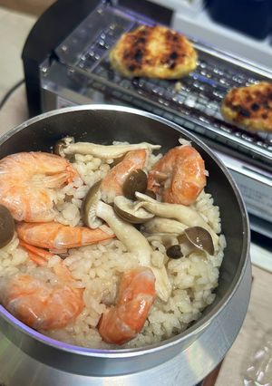 海老としめじの釜飯-レシピのメイン写真