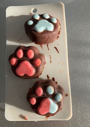 超簡単！にくきゅうマシュマロチョコ-レシピのメイン写真