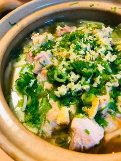 鍋の素●シンプルな鶏肉&豆腐のネギ生姜鍋-レシピのメイン写真