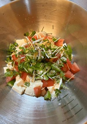 豆腐と夏野菜の柚子クミン錬金-レシピのメイン写真