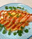 こんがりチーズの羽付き♪魚肉ソー卵焼き