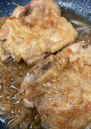 テリテリ⭐︎鶏ももの玉ねぎ照り焼き-レシピのメイン写真