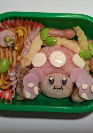 マリオキャラ弁　キノピコ-レシピのメイン写真