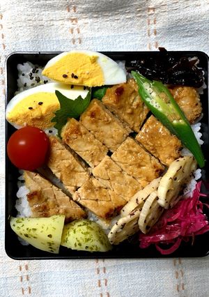 9/11ﾖｯﾁｬﾝ☆豚肉味噌漬けお弁当-レシピのメイン写真