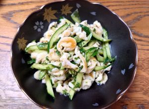 シソとキュウリでさっぱり鶏皮ポン酢-レシピのメイン写真