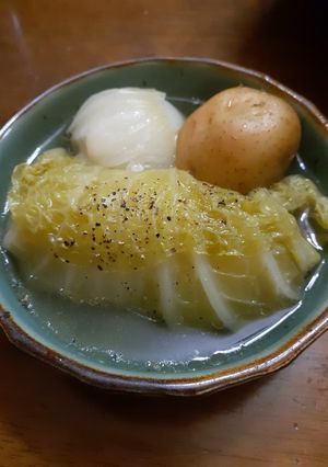 ロール白菜、新玉、新じゃがdeポトフ鍋-レシピのメイン写真