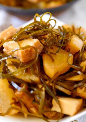 大根・厚揚げ・切り昆布の煮物-レシピのメイン写真