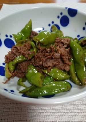 ピーマンと牛肉のオイスターソース炒め-レシピのメイン写真