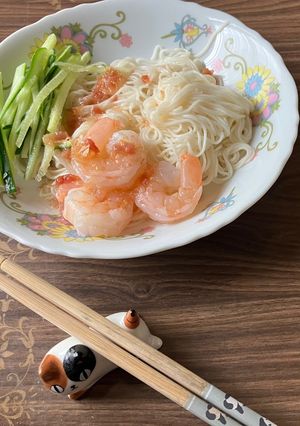 梅だれクンぷりぷりそうめん-レシピのメイン写真