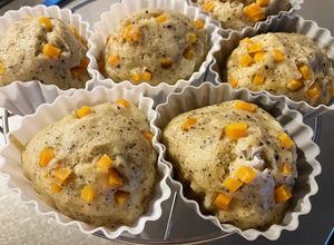 黒ごまアーモンドきな粉の蒸しパン-幼児食-レシピのメイン写真