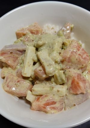 サーモンポキ丼-レシピのメイン写真