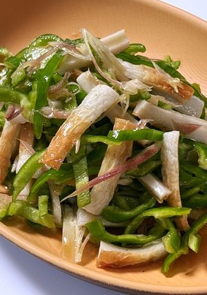ちくわとシャキシャキピーマンの中華風和え-レシピのメイン写真