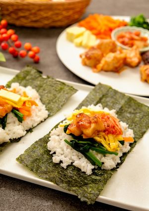 チキンでつくる手巻きキンパパーティー-レシピのメイン写真