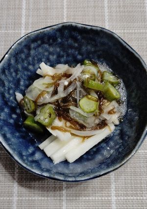 新玉ねぎともずくの長芋乗せ-レシピのメイン写真