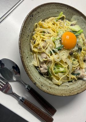 豆乳クリームパスタ♡-レシピのメイン写真