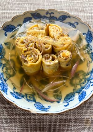 茶エノキ玉子　出汁あんかけ-レシピのメイン写真