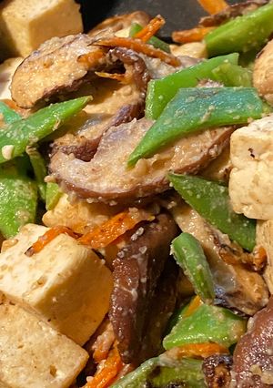 焼き豆腐と野菜のごま味噌和え♡-レシピのメイン写真